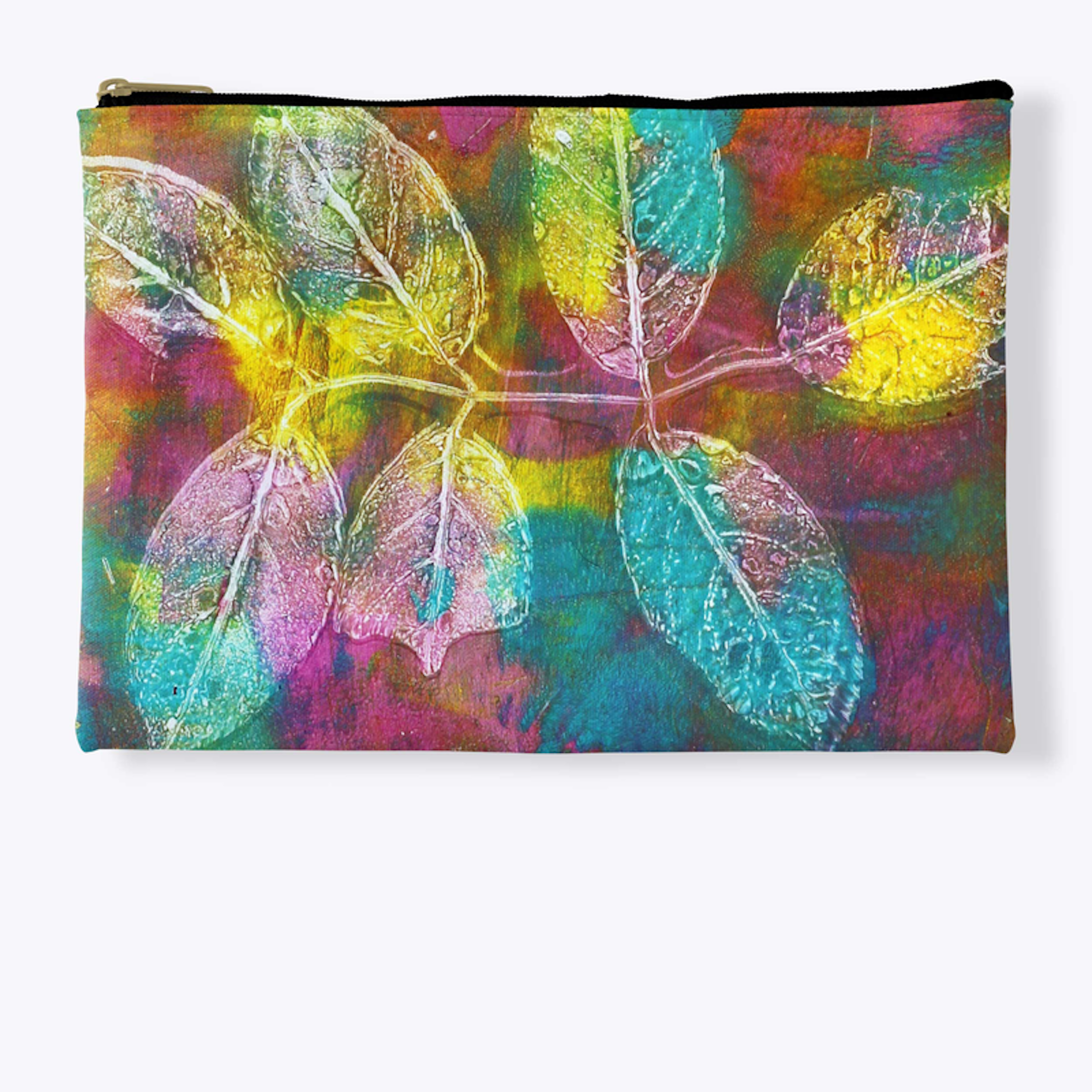 Accessory Pouch Large - Rose Leaves 2